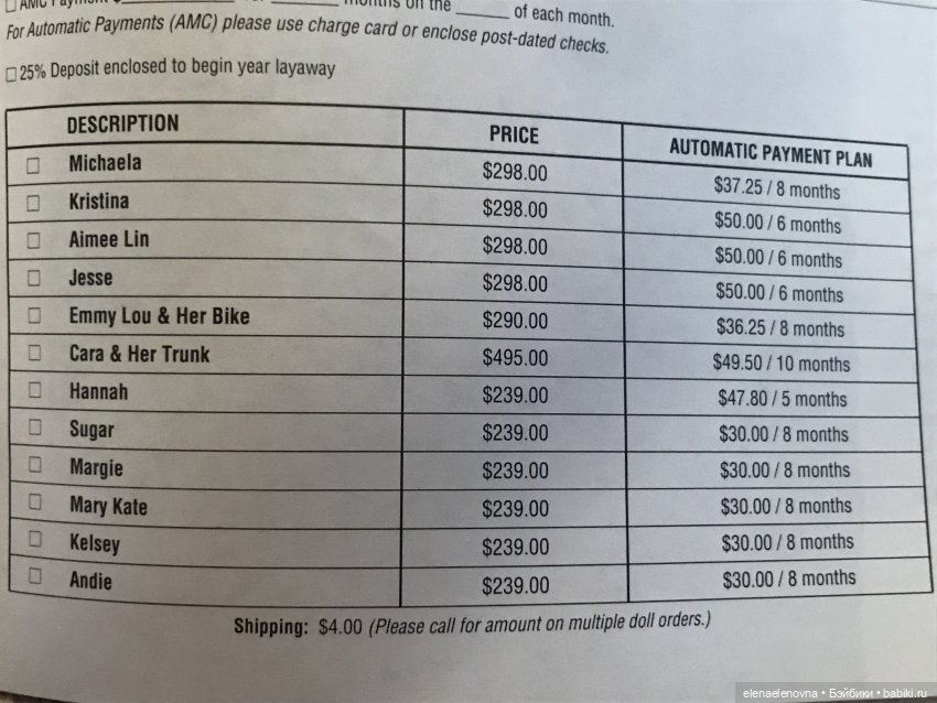 Helen Kish КАТАЛОГ 1994/95