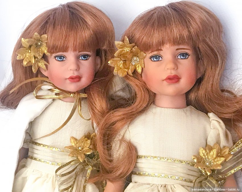 👭Близняшки, ч.17 - Christmas doll 🎄, Tonner (Рождественская «в золотом», Тоннер)