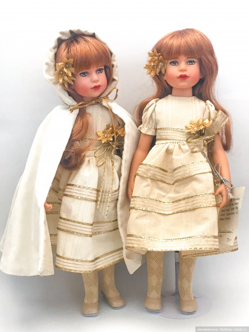 👭Близняшки, ч.17 - Christmas doll 🎄, Tonner (Рождественская «в золотом», Тоннер)
