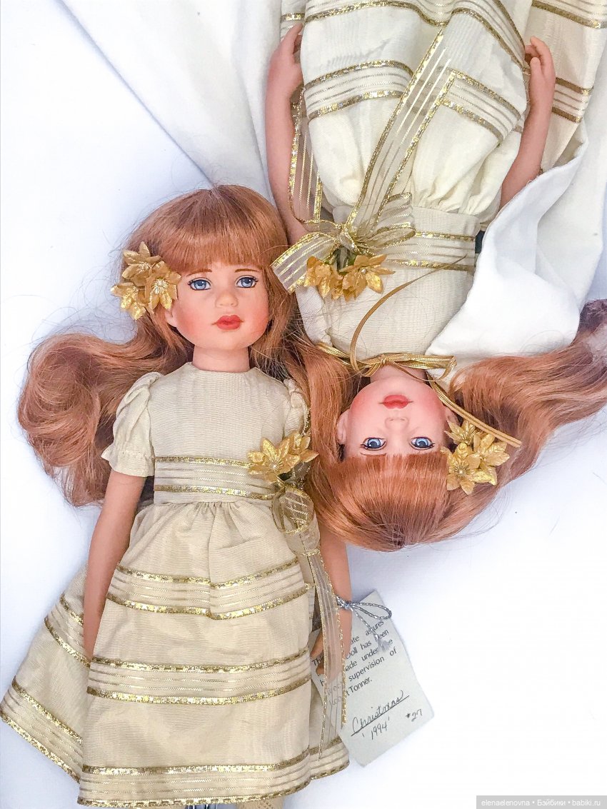 👭Близняшки, ч.17 - Christmas doll 🎄, Tonner (Рождественская «в золотом», Тоннер) (фото 7)