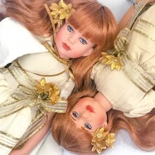 👭Близняшки, ч.17 - Christmas doll 🎄, Tonner (Рождественская «в золотом», Тоннер)