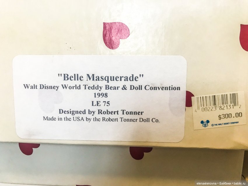 Ранние куклы Роберта Тоннера к конвенциям Уолта Диснея