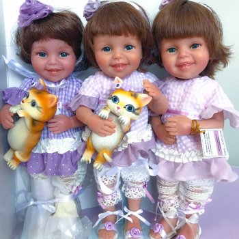 Добро пожаловать домой, котёнок! Тройняшки от Jane Bradbury и Ashton Drake Gallery