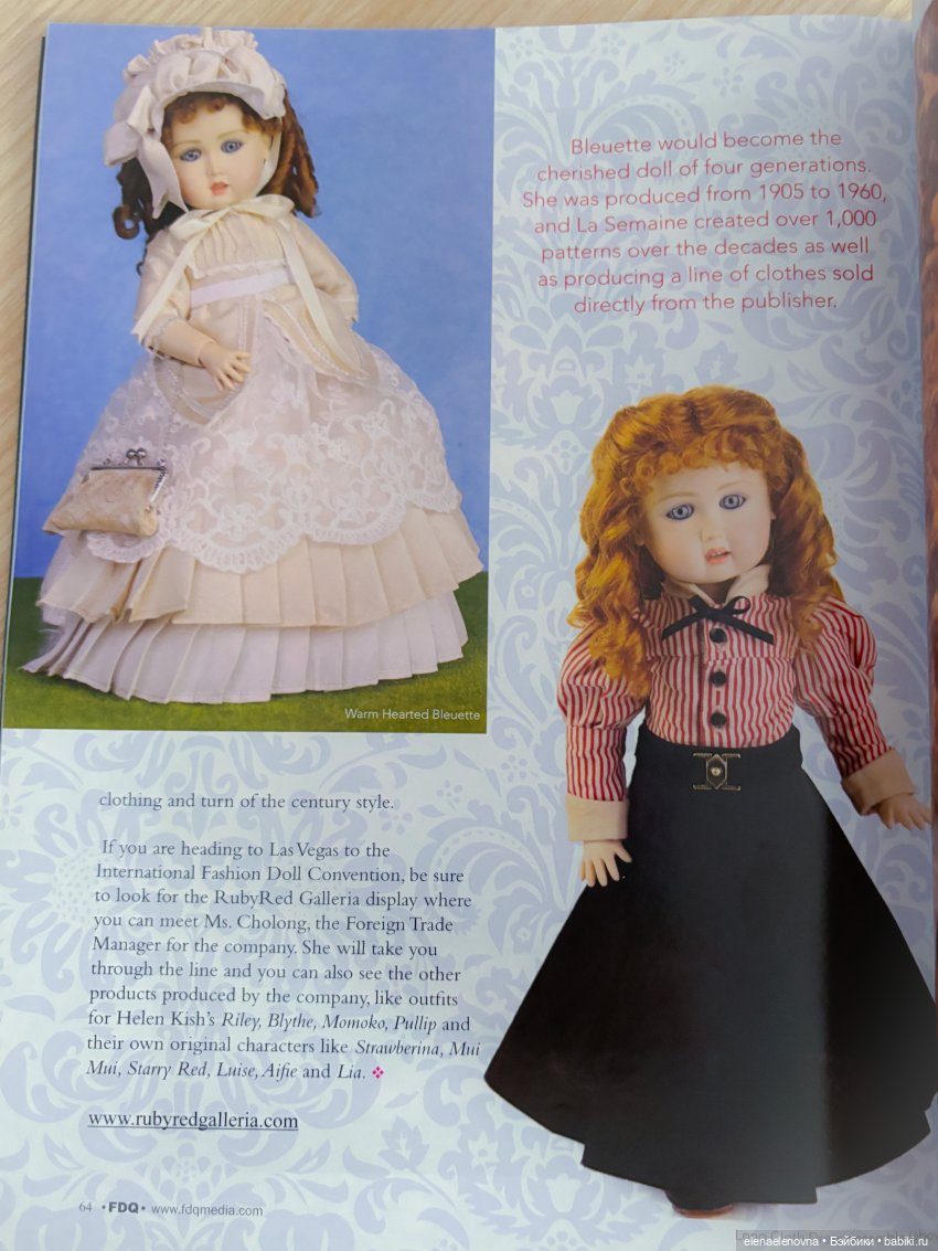 RubyRed Galleria переосмысливает одну из классических модных кукол - Bleuette (фото 9)