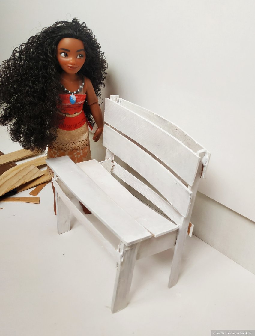 Скамейка — Мебель для кукол и домиков: фото
