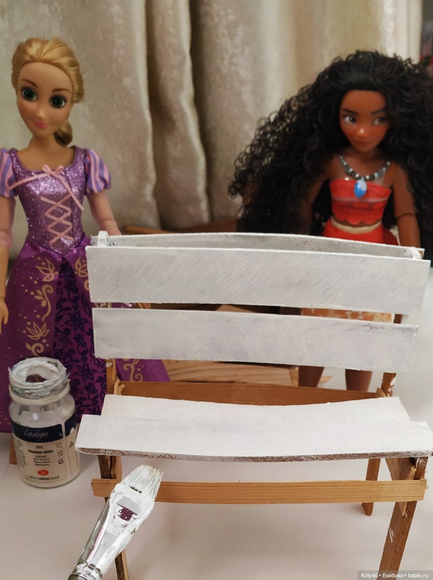 Скамейка — Мебель для кукол и домиков: фото (фото 8)