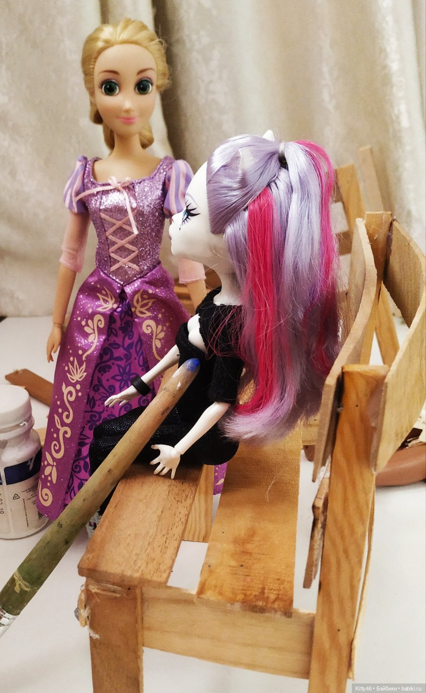 Скамейка — Мебель для кукол и домиков: фото (фото 7)