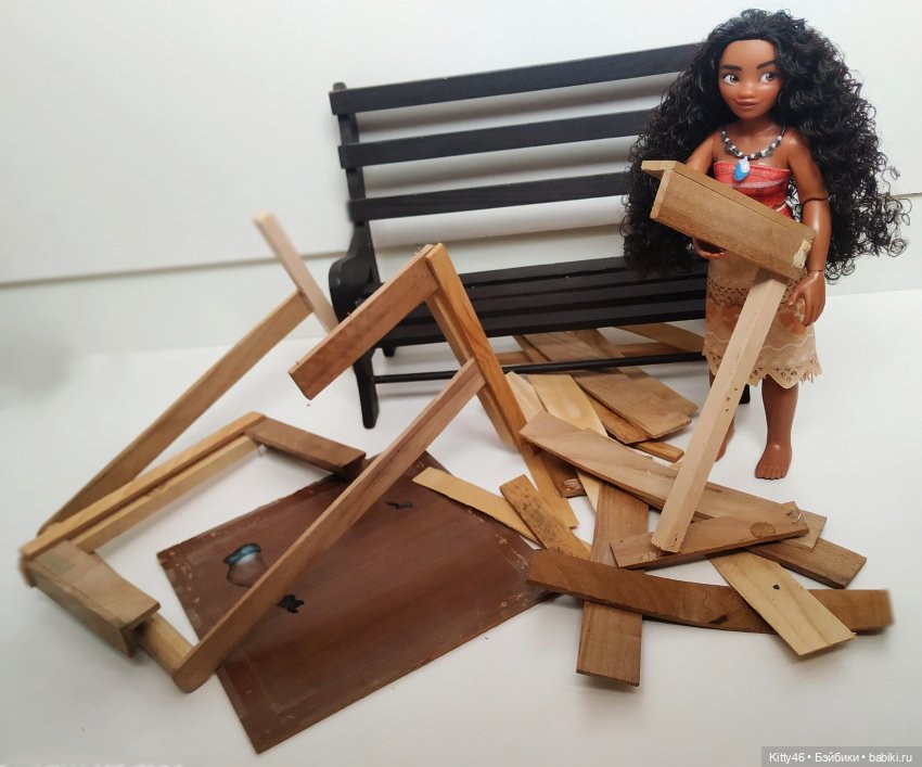 Скамейка — Мебель для кукол и домиков: фото (фото 2)
