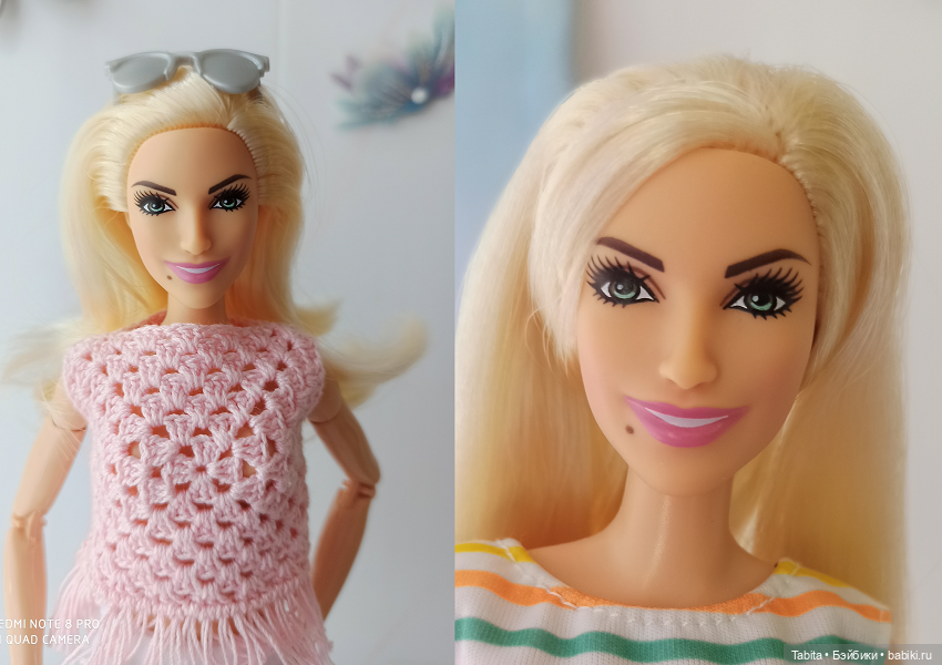 Продолжаю перепрошивку волос барби. Превращение в брюнеток Мальвины Экстры и Улыбашки Шатенки