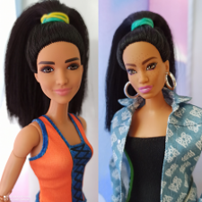 Продолжаю перепрошивку волос барби. Превращение в брюнеток Мальвины Экстры и Улыбашки Шатенки