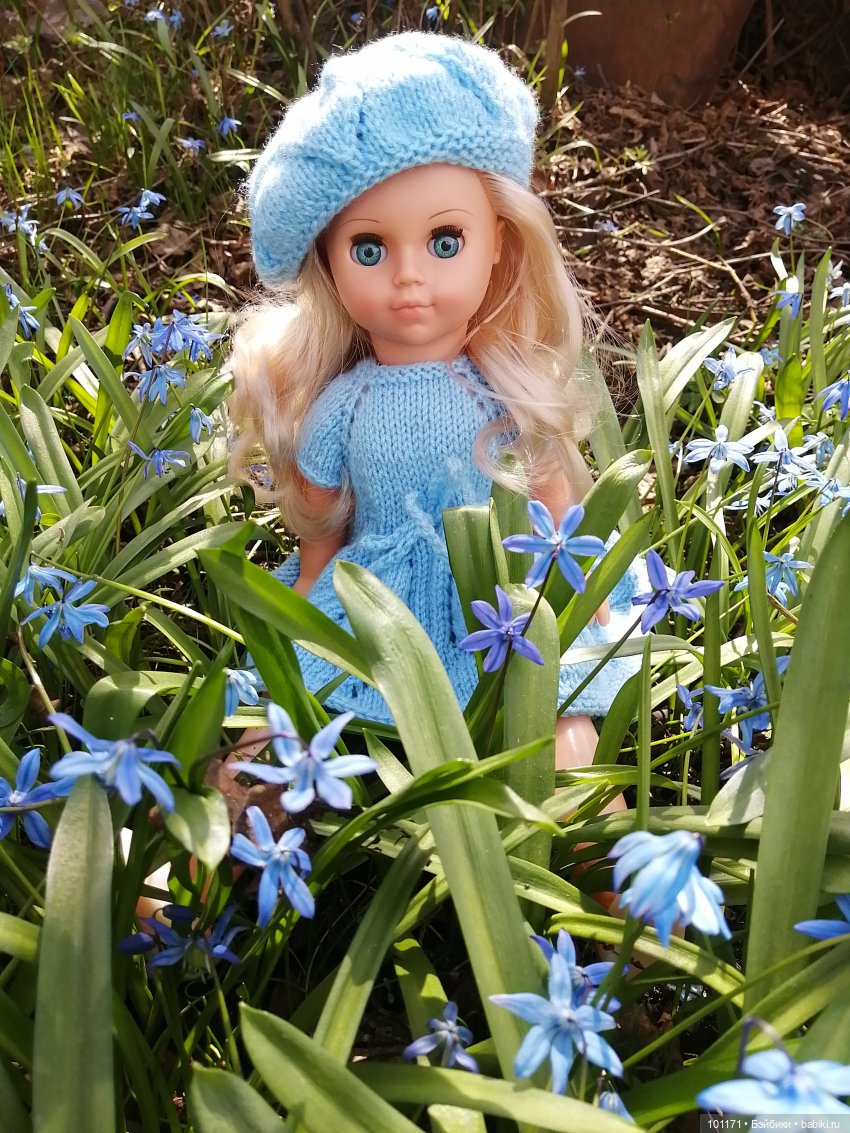 Мила, цветы и проказник-апрель (Кукла Мила "Весна") (фото 7)