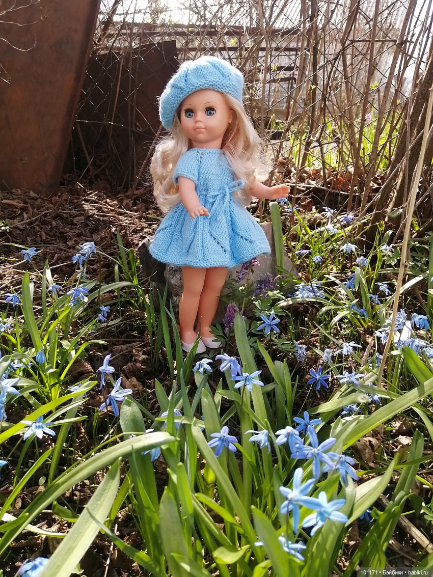 Мила, цветы и проказник-апрель (Кукла Мила "Весна") (фото 5)
