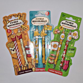 ...Еда из шариковых ручек...