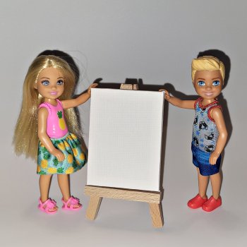 Мольберт для Челси и Томми