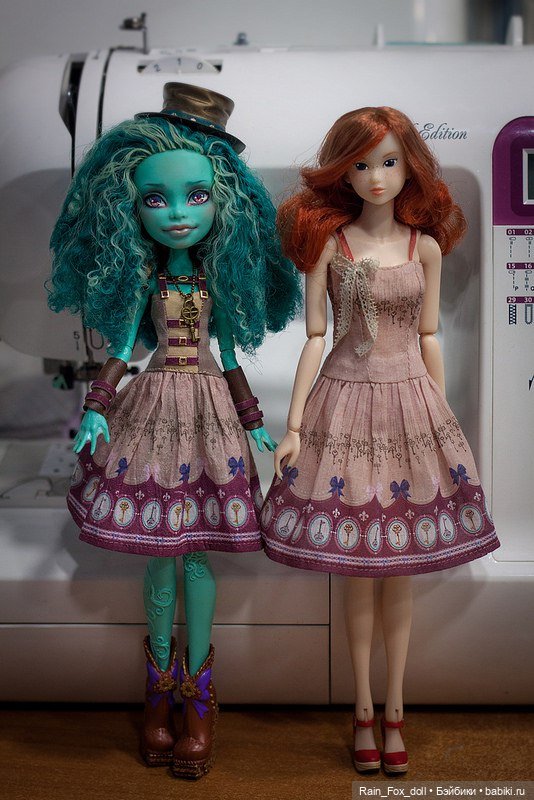 Грибной дождь — Делаем кукольные ткани (фото 3)