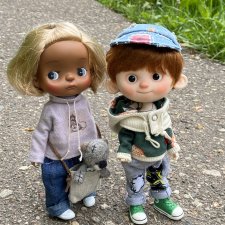 Люк и Лу на прогулке