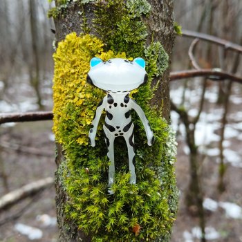 Прогулка в дождливый день.  Ян Wonder Frog