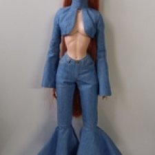 Джинсовый костюм для кукол Интегрити FR, Nu face, Integrity джинсы