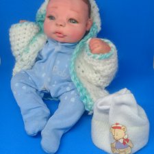 Малыш Данюша из полимерной глины. Авторская кукла Натальи Игнатьевой