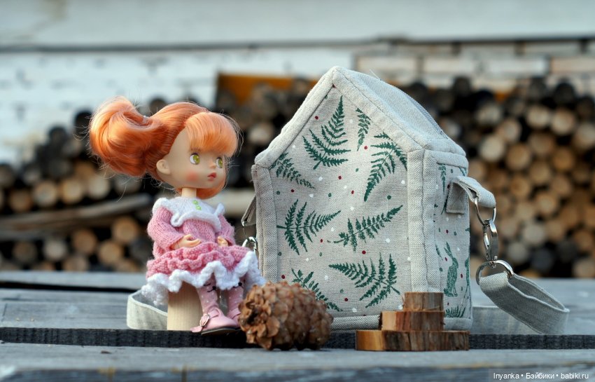 Домик не простой! А переносной! Что будет, если хочется носить куколку с комфортом (фото 9)
