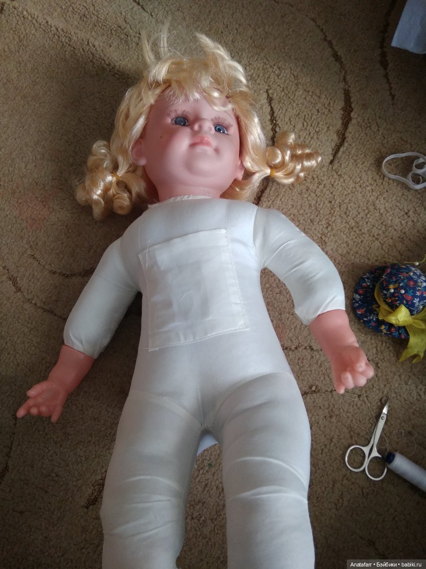 Быстротопик. Починка ножки мягконабивной кукле