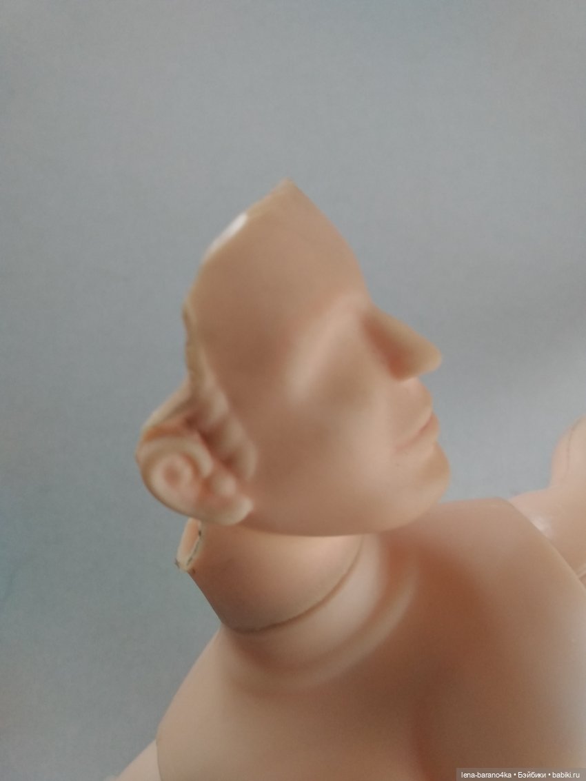 М.К. Артур часть 1 - молдированные волосы модифицируем под парик | Бэйбики М.К. Артур часть 1 - молдированные волосы модифицируем под парик (фото 4)