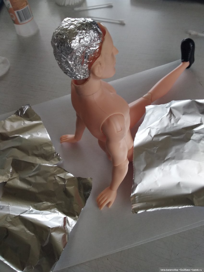 М.К. Артур часть 1 - молдированные волосы модифицируем под парик | Бэйбики М.К. Артур часть 1 - молдированные волосы модифицируем под парик (фото 10)