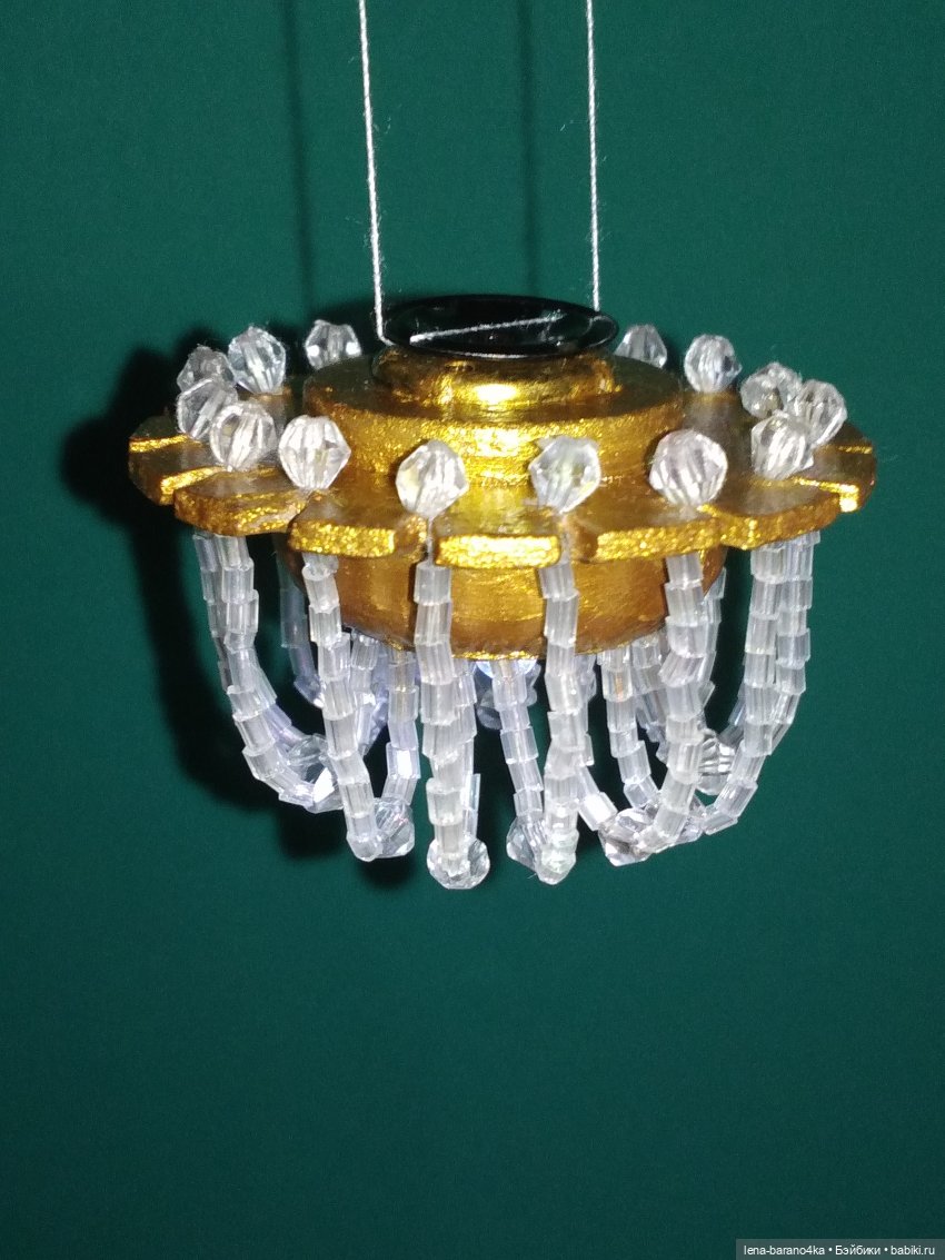 Мой мини мир 5. Освещение - люстра. МК часть 3