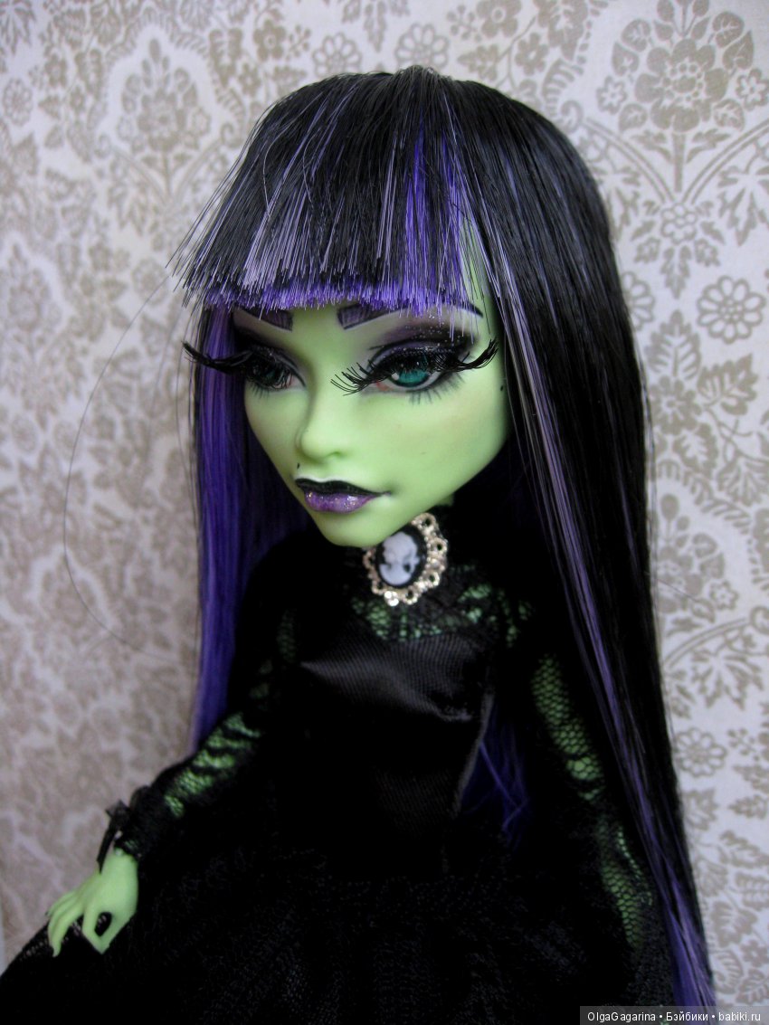 зеленая ведьма ооак ALL4DOLL зеленая ведьма
