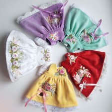 Платьюшки с вышивкой. Уход