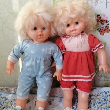 Валя и Серёжа - куклы киевской фабрики Победа