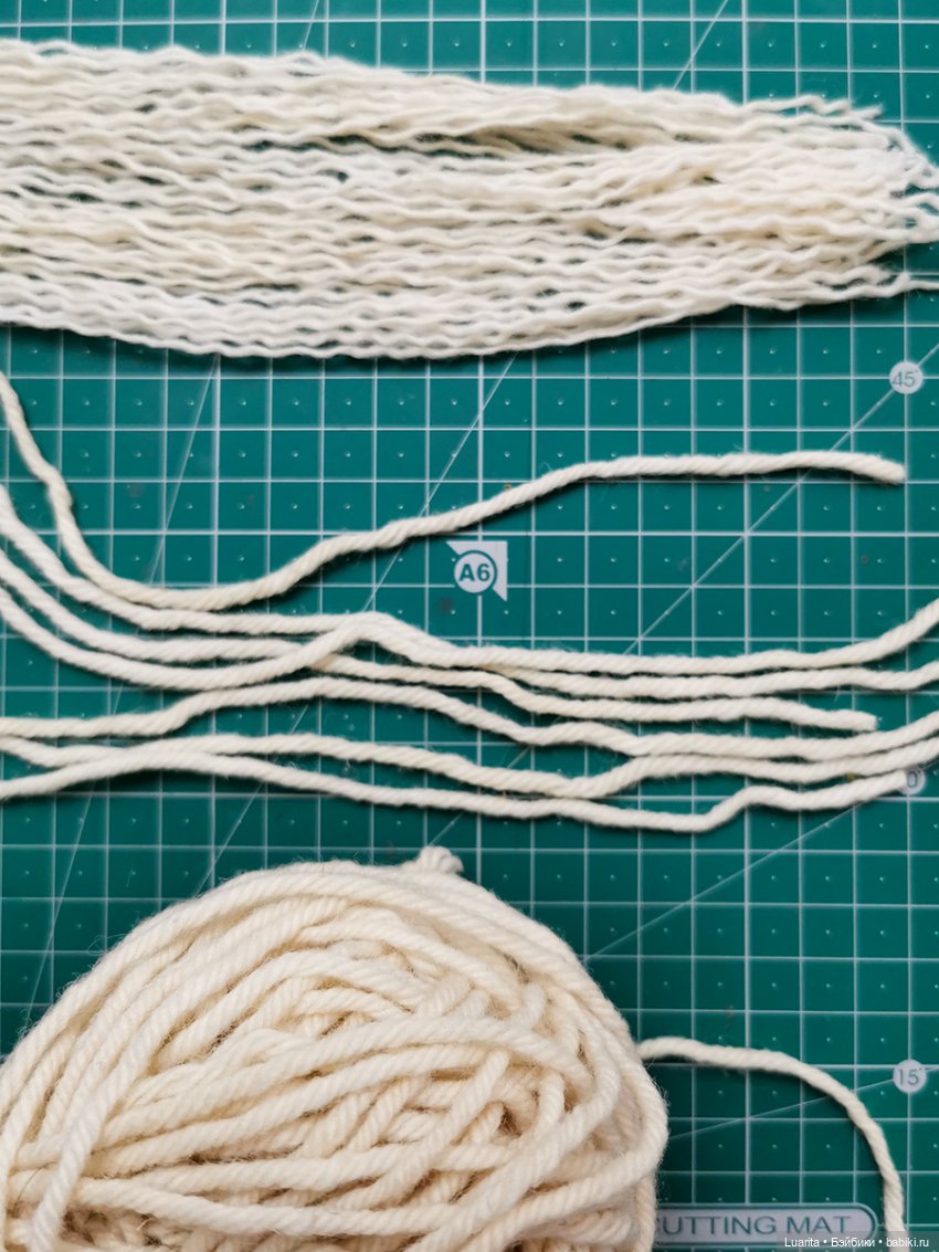 Попытка №1 создать дреды из шерстяной пряжи (фото 5)