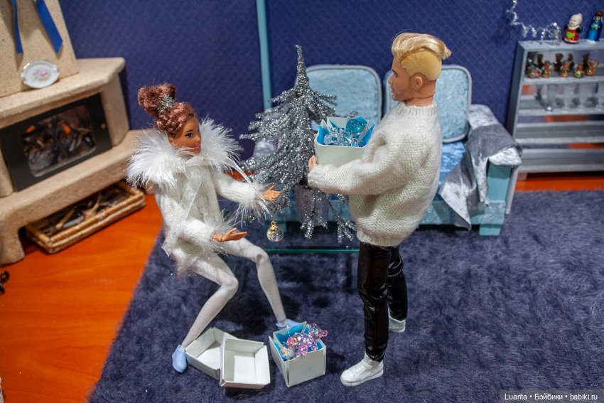 Зала к Рождеству — Румбоксы и кукольные интерьеры: фото (фото 2)