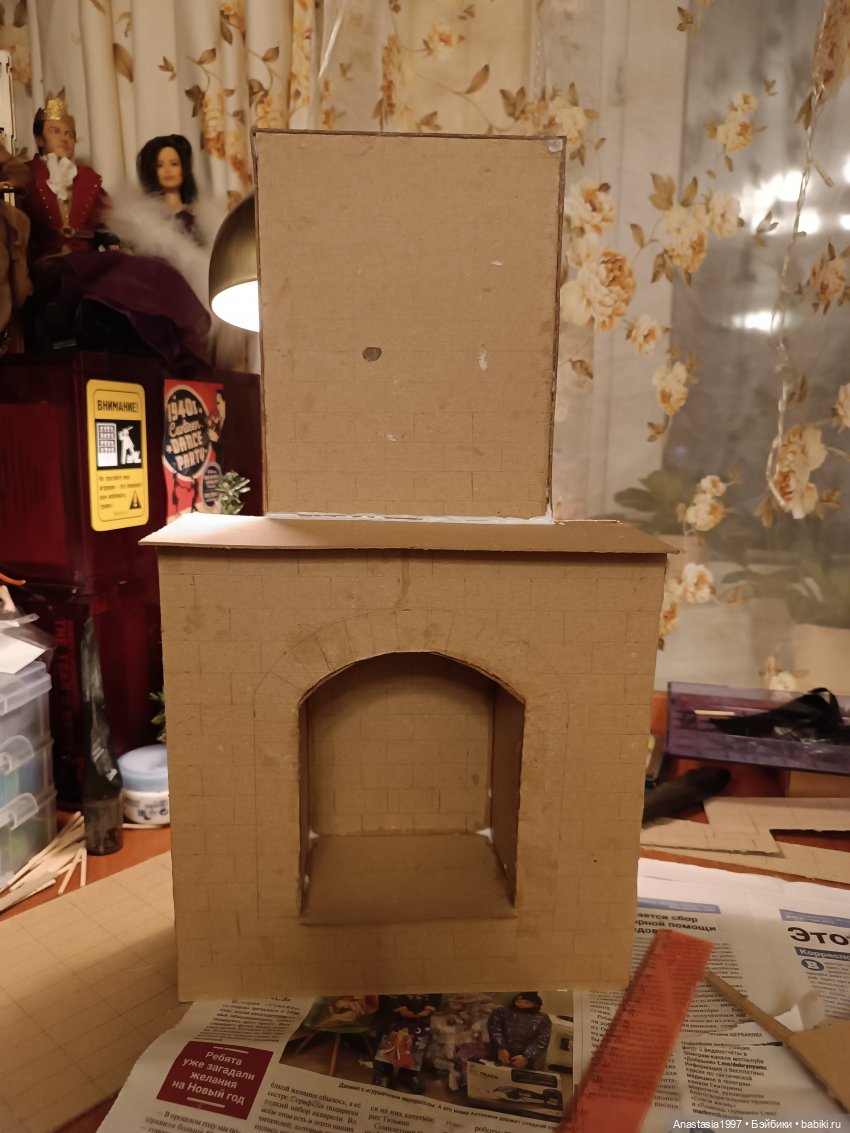 Строим камин — Кукольная миниатюра своими руками: еда (фото 5)