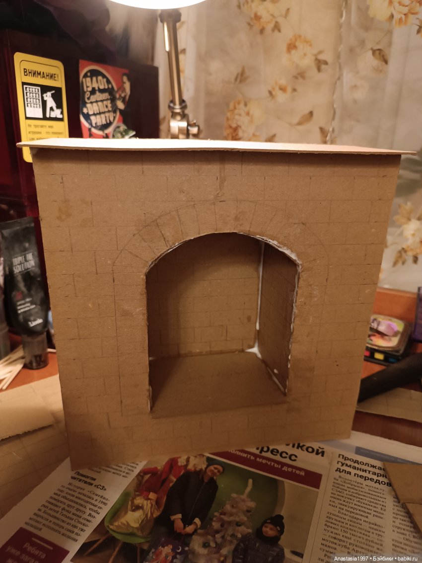 Строим камин — Кукольная миниатюра своими руками: еда (фото 3)