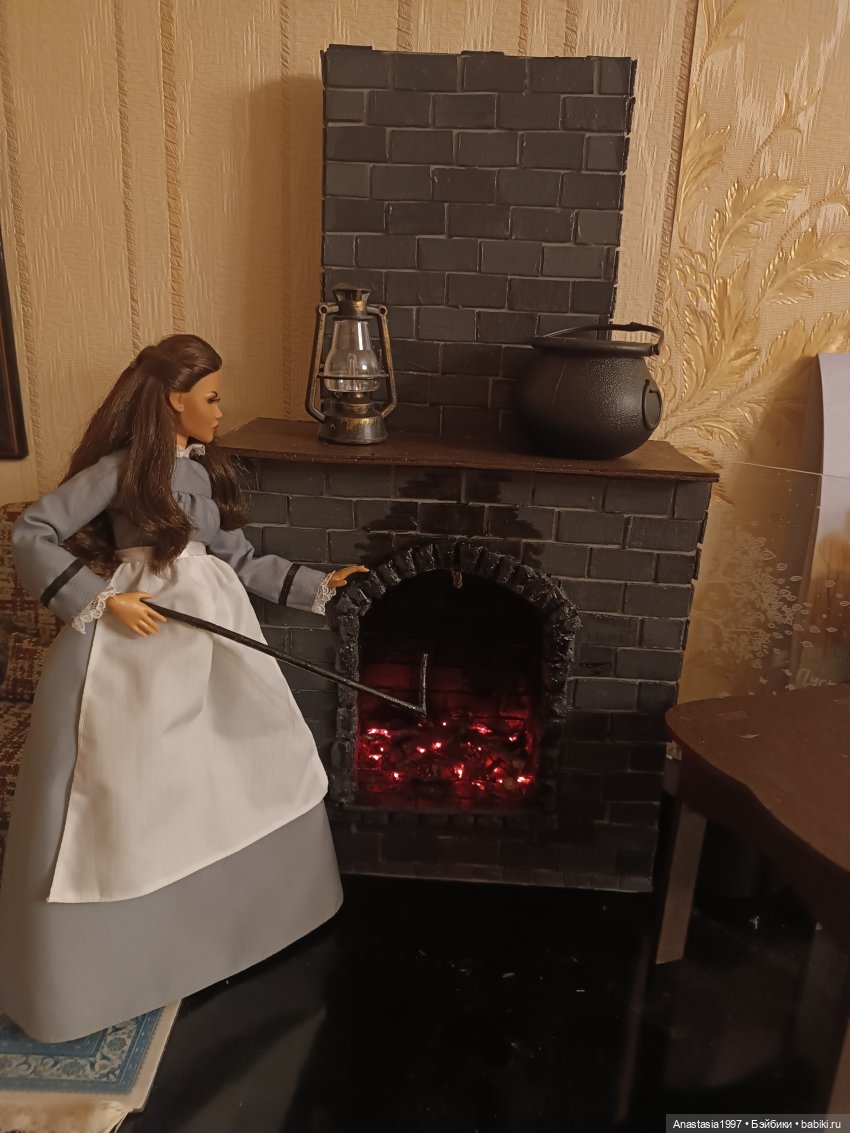 Строим камин — Кукольная миниатюра своими руками: еда