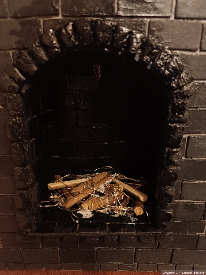 Строим камин — Кукольная миниатюра своими руками: еда