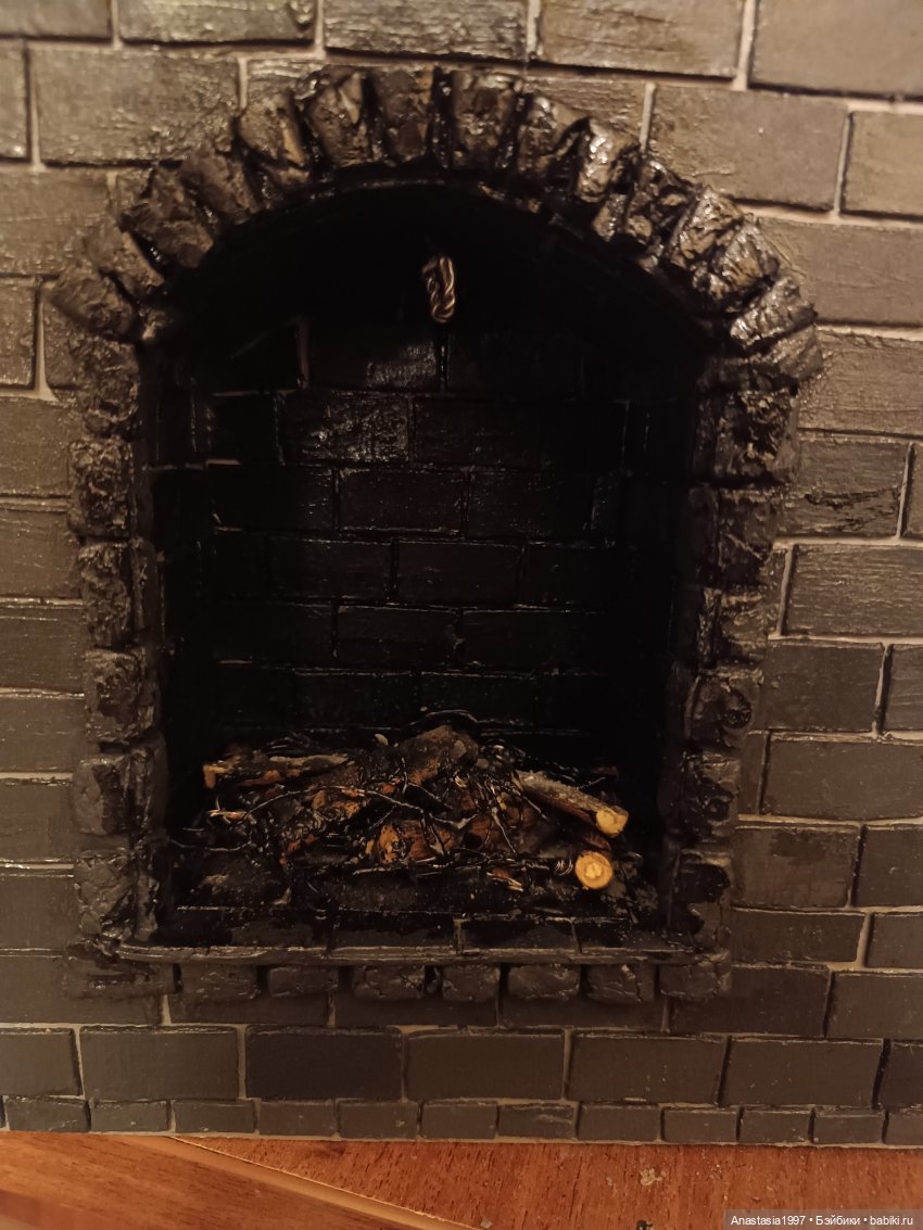 Строим камин — Кукольная миниатюра своими руками: еда