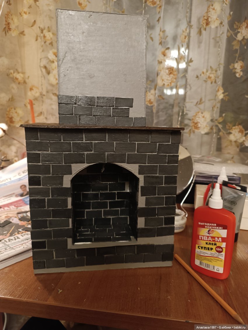 Строим камин — Кукольная миниатюра своими руками: еда