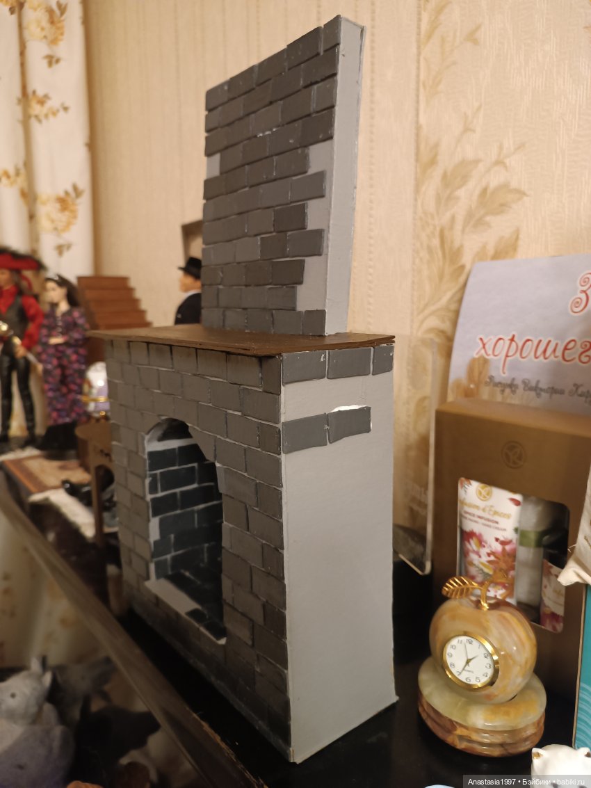 Строим камин — Кукольная миниатюра своими руками: еда