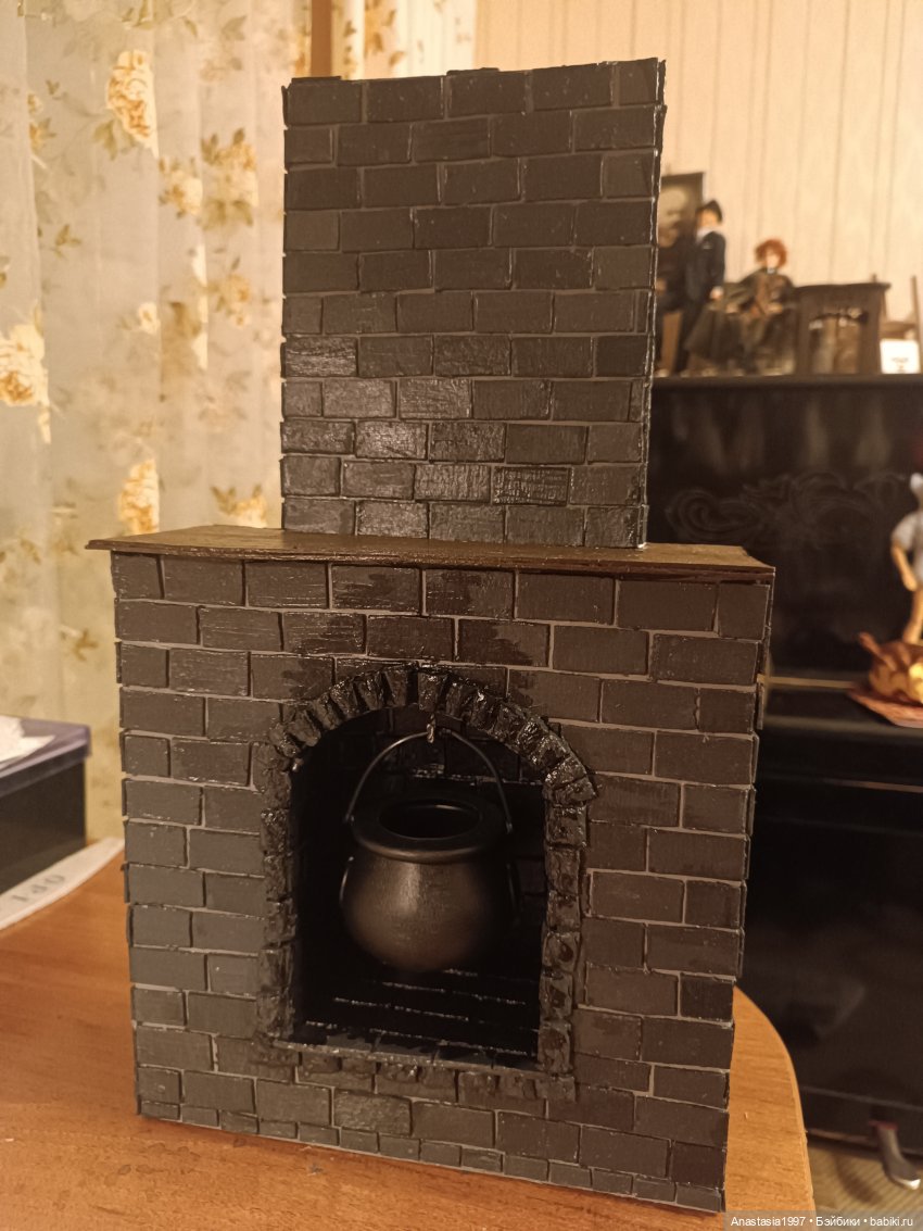 Строим камин — Кукольная миниатюра своими руками: еда