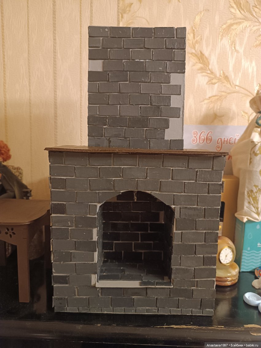 Строим камин — Кукольная миниатюра своими руками: еда