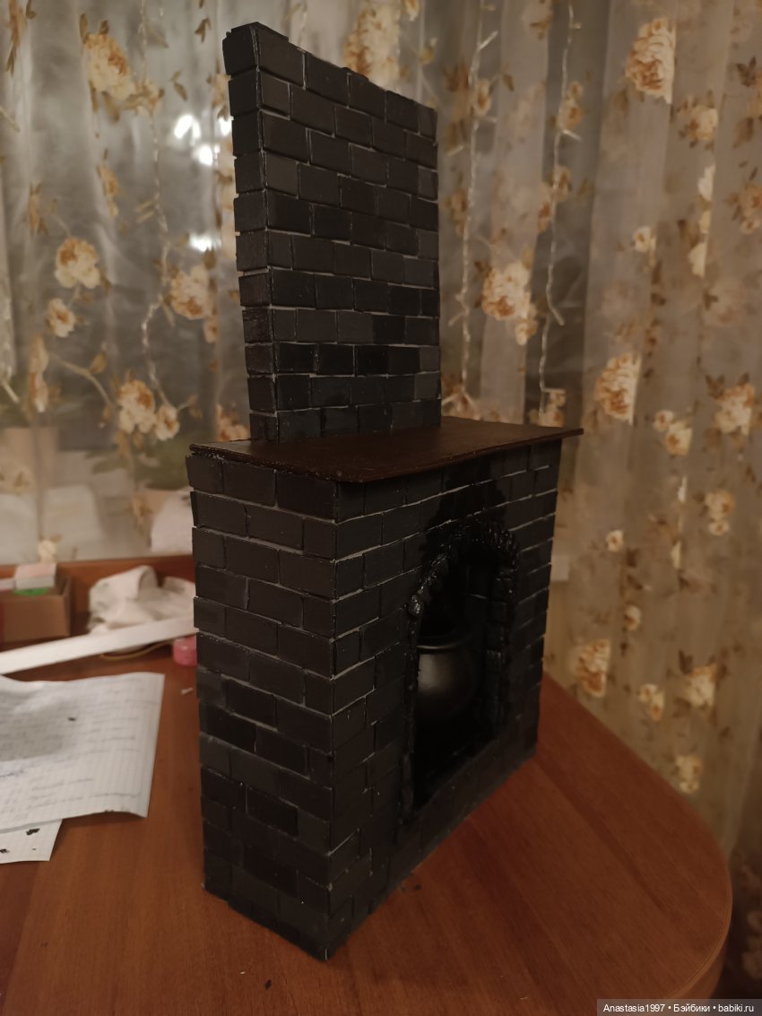 Строим камин — Кукольная миниатюра своими руками: еда