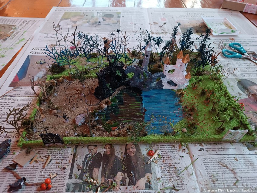 Создание диорамы сказочной школы (фото 6)