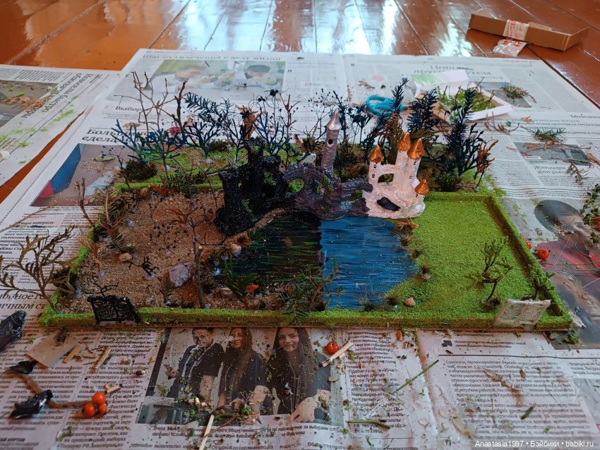 Создание диорамы сказочной школы (фото 5)