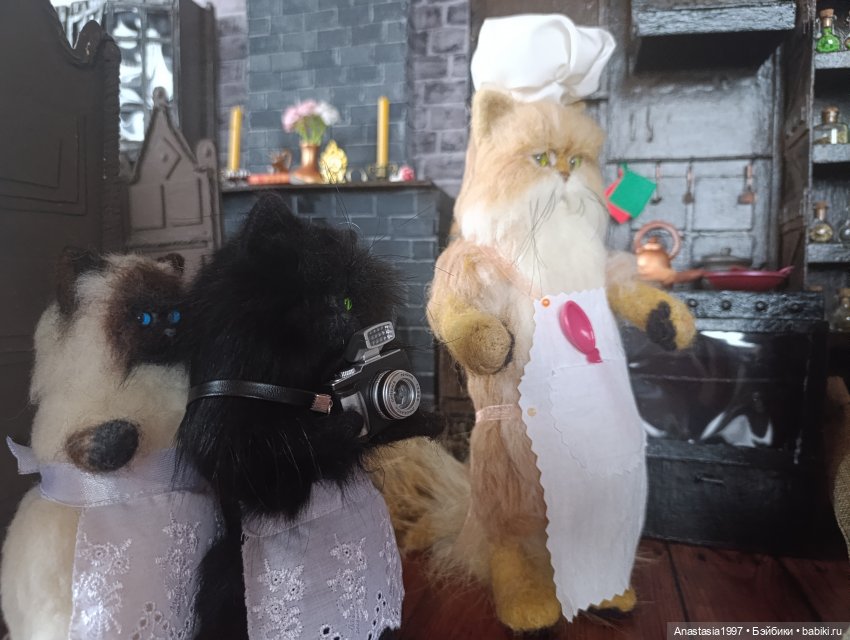 Званый обед — Авторские куклы из шерсти (валяние): сухое