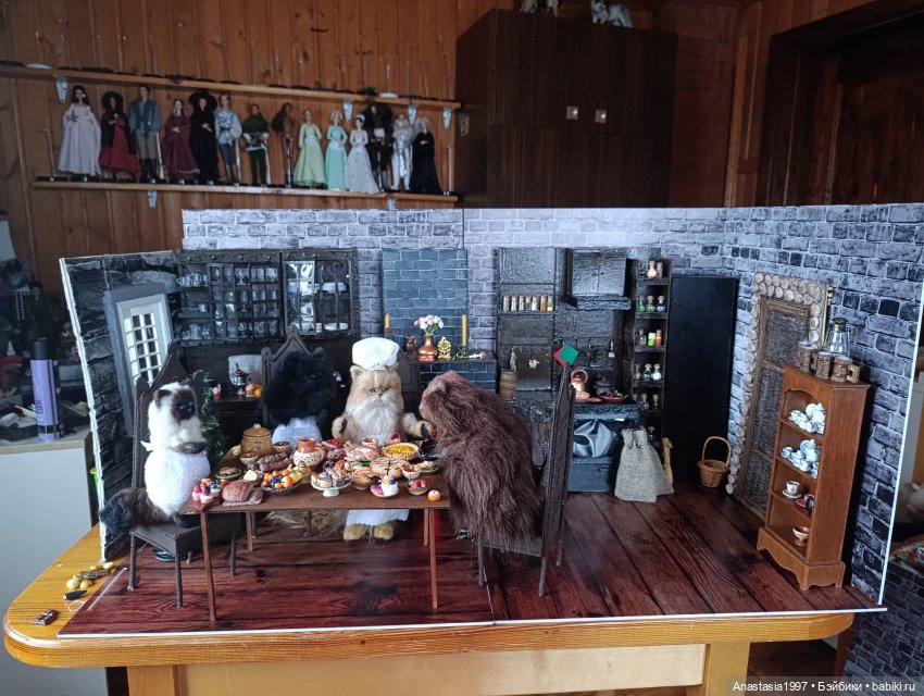 Званый обед — Авторские куклы из шерсти (валяние): сухое