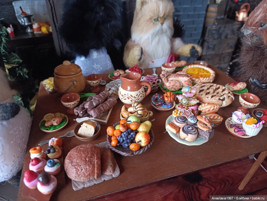 Званый обед — Авторские куклы из шерсти (валяние): сухое