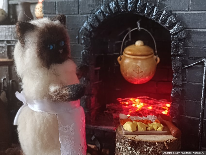 Званый обед — Авторские куклы из шерсти (валяние): сухое (фото 9)