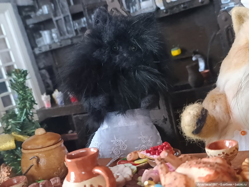 Званый обед — Авторские куклы из шерсти (валяние): сухое